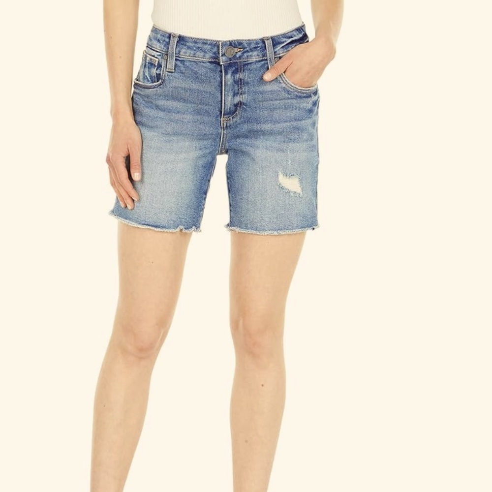 Kut from the Kloth Light Blue Denim Jean Shorts